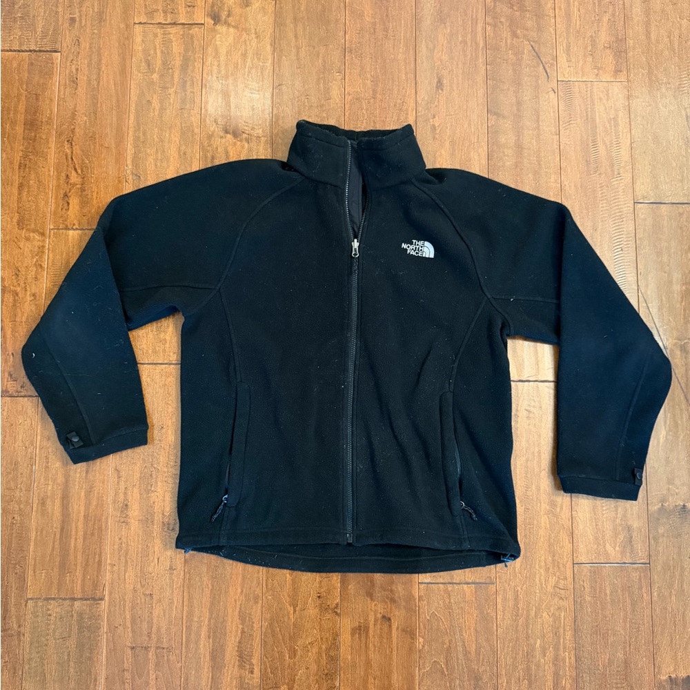 The North Face Black Fleece Zip Jacket Sz Medium